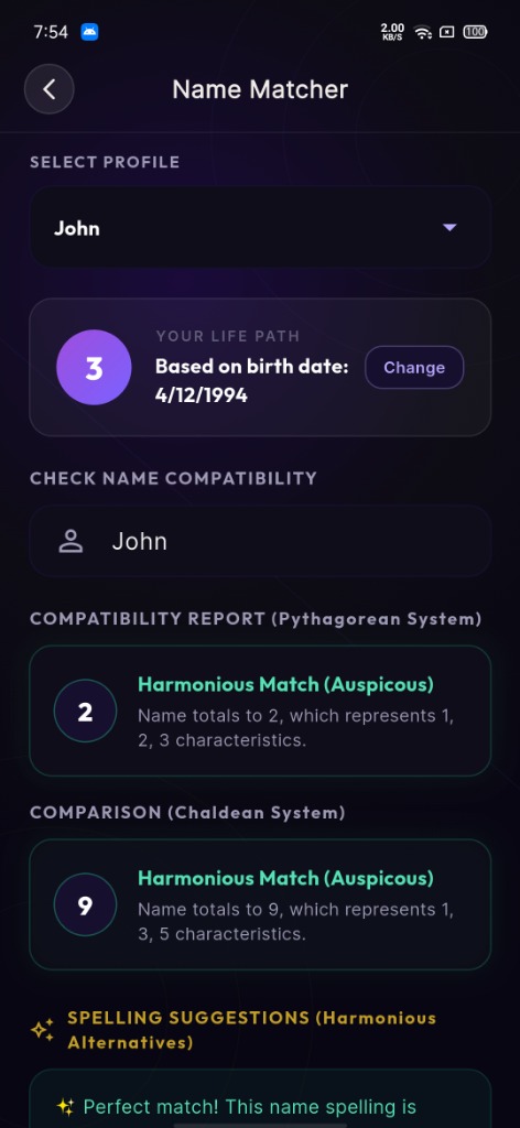 Name Matcher